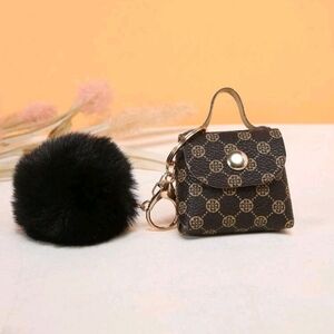 Elegant Black Patterned Mini Bag